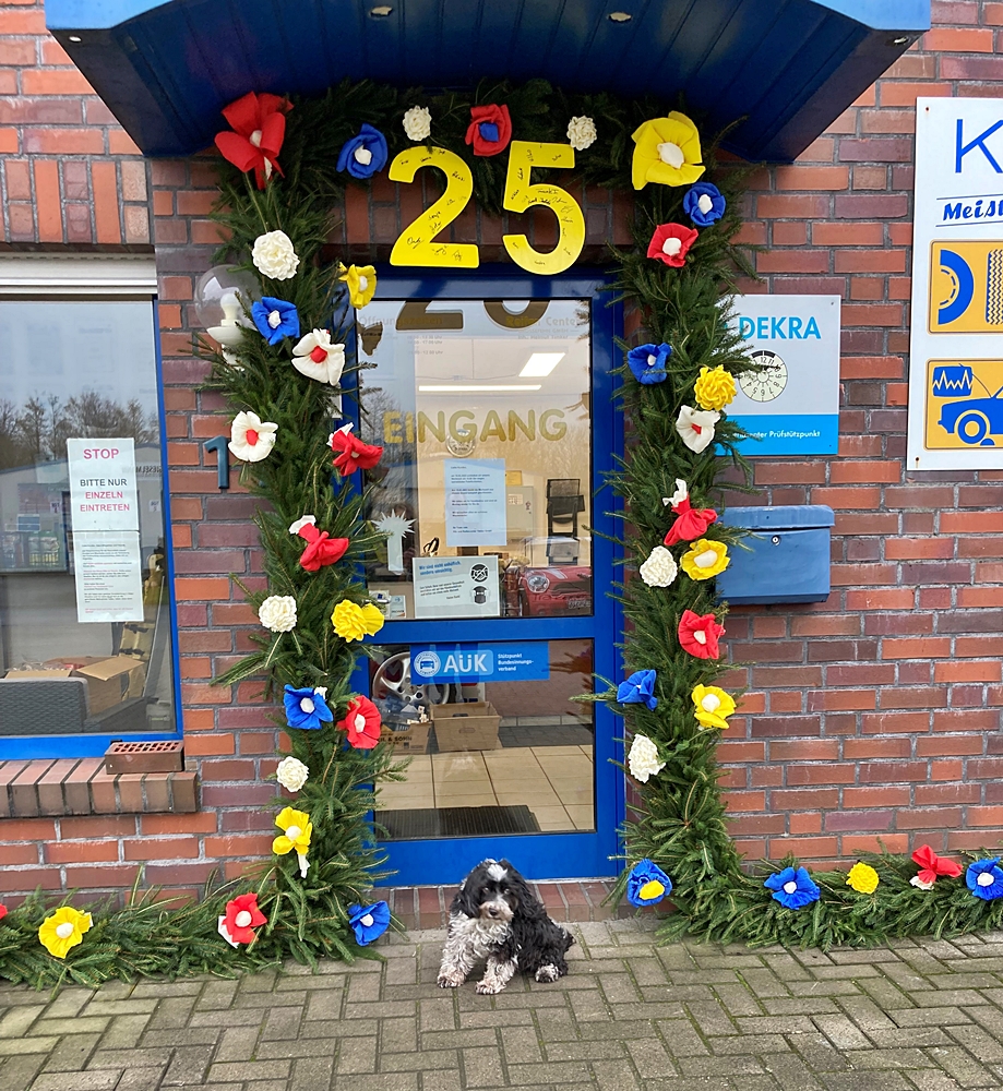 Jubiläum Firmenhund 25Jahre